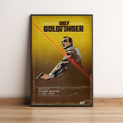 Flex Designs Poster Goldfinger Minimalist 5 x 7" Home Goods - Movie 1964 Movie Poster