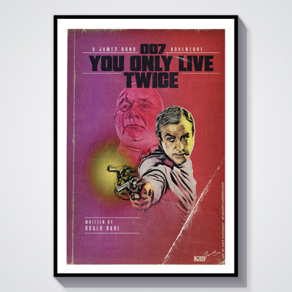 Flex Designs Poster You Only Live Twice Minimalist 8 x 10" Home Goods - Movie 1967 Movie Poster