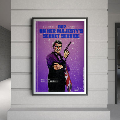 Flex Designs Poster On Her Majestys Secret Service Minimalist 8 x 10" Home Goods - Movie 1969 Movie Poster