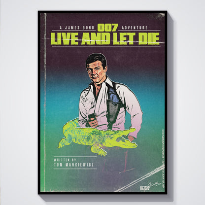 Flex Designs Poster Live and Let Die Minimalist 5 x 7" Home Goods - Movie 1973 Movie Poster