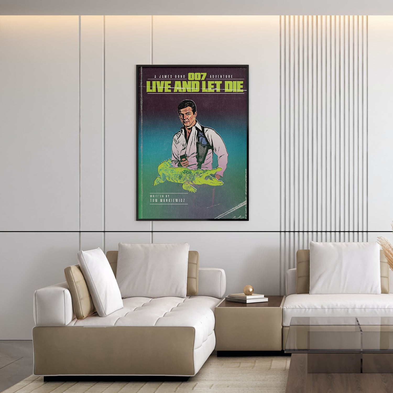 Flex Designs Poster Live and Let Die Minimalist 5 x 7" Home Goods - Movie 1973 Movie Poster