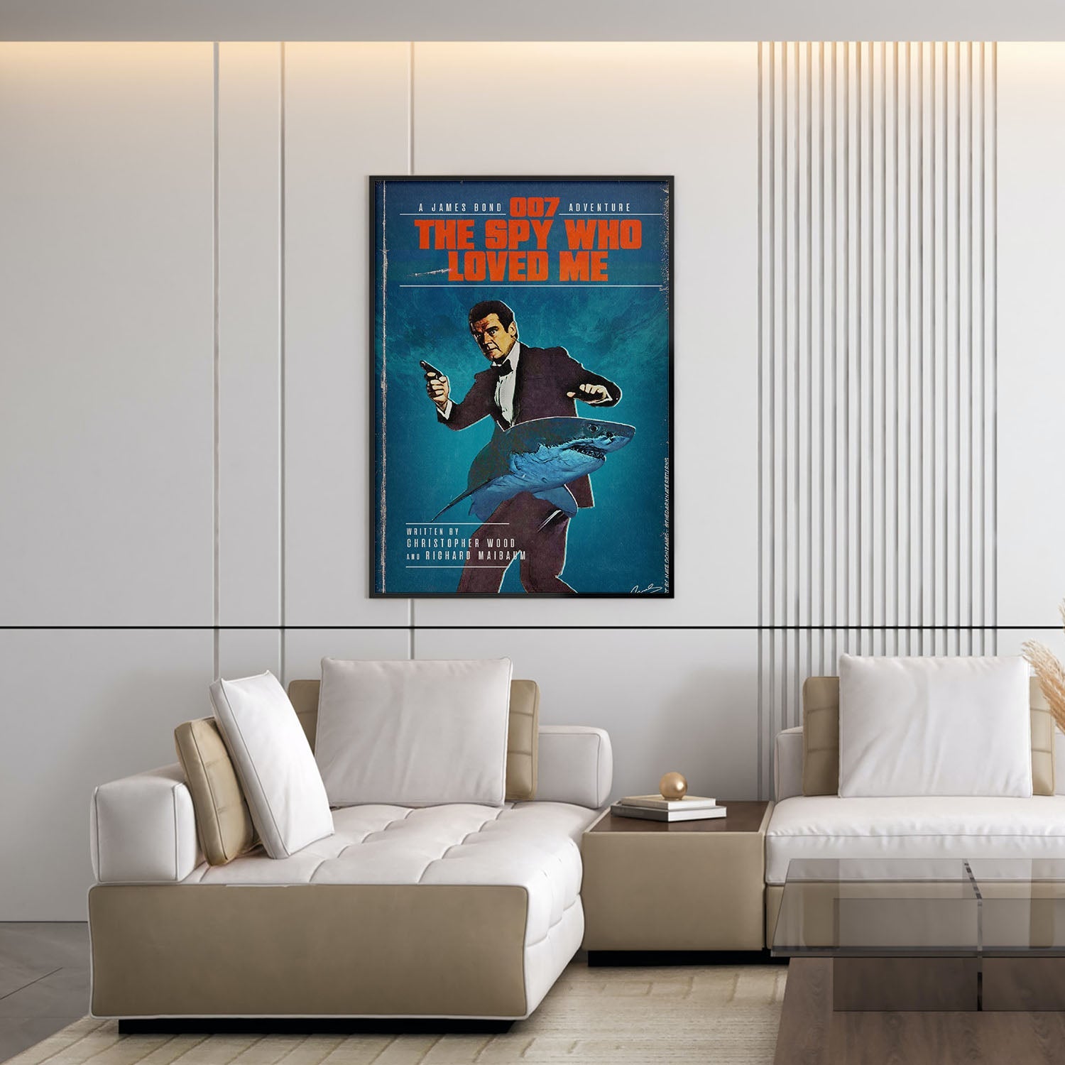 Flex Designs Poster The Spy Who Loved Me Minimalist 5 x 7" Home Goods - Movie 1977 Movie Poster