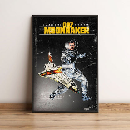 Flex Designs Poster Moonraker Minimalist 5 x 7" Home Goods - Movie 1979 Movie Poster