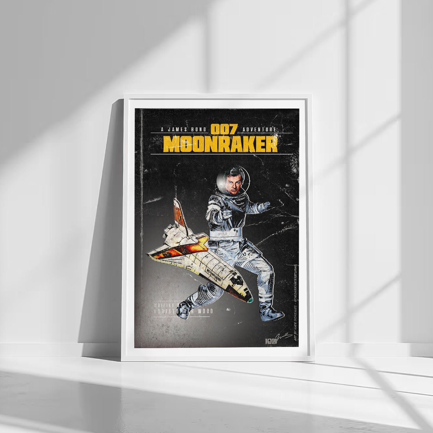 Flex Designs Poster Moonraker Minimalist 8 x 10" Home Goods - Movie 1979 Movie Poster