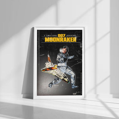 Flex Designs Poster Moonraker Minimalist 8 x 10" Home Goods - Movie 1979 Movie Poster