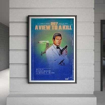Flex Designs Poster A View to a Kill Minimalist 8 x 10" Home Goods - Movie 1985 Movie Poster