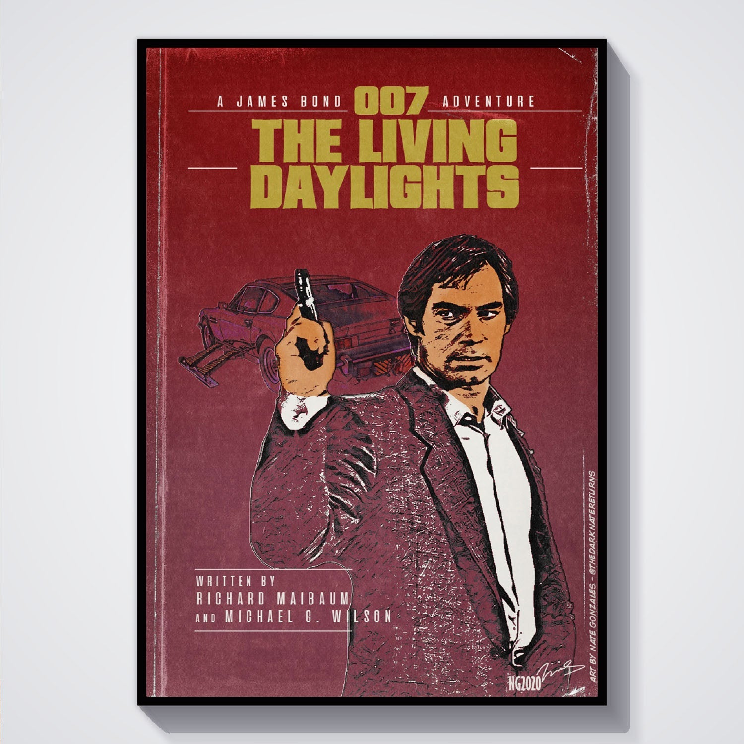 Flex Designs Poster The Living Daylights Minimalist 5 x 7" Home Goods - Movie 1987 Movie Poster