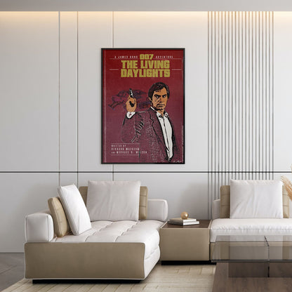 Flex Designs Poster The Living Daylights Minimalist 5 x 7" Home Goods - Movie 1987 Movie Poster