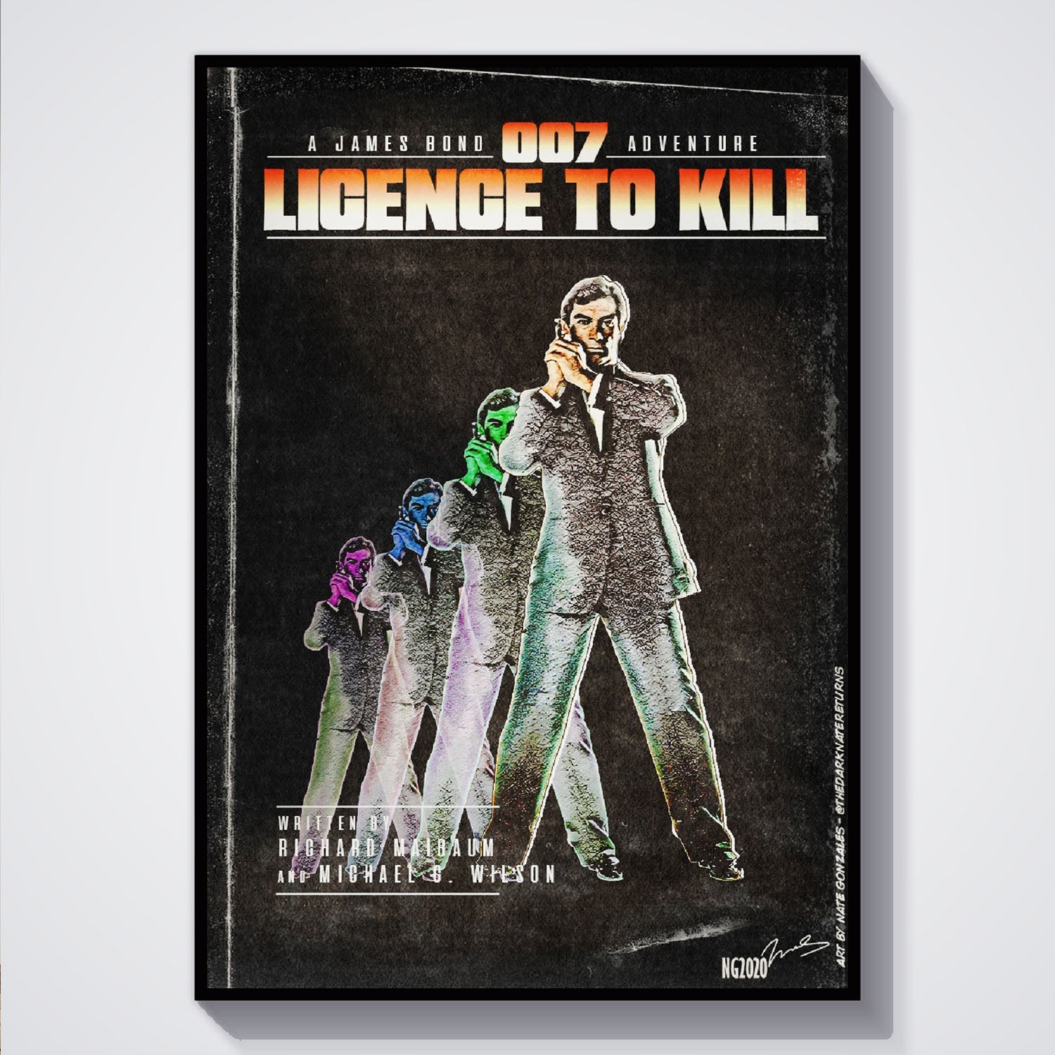 Flex Designs Poster Licence to Kill Minimalist 5 x 7" Home Goods - Movie 1989 Movie Poster