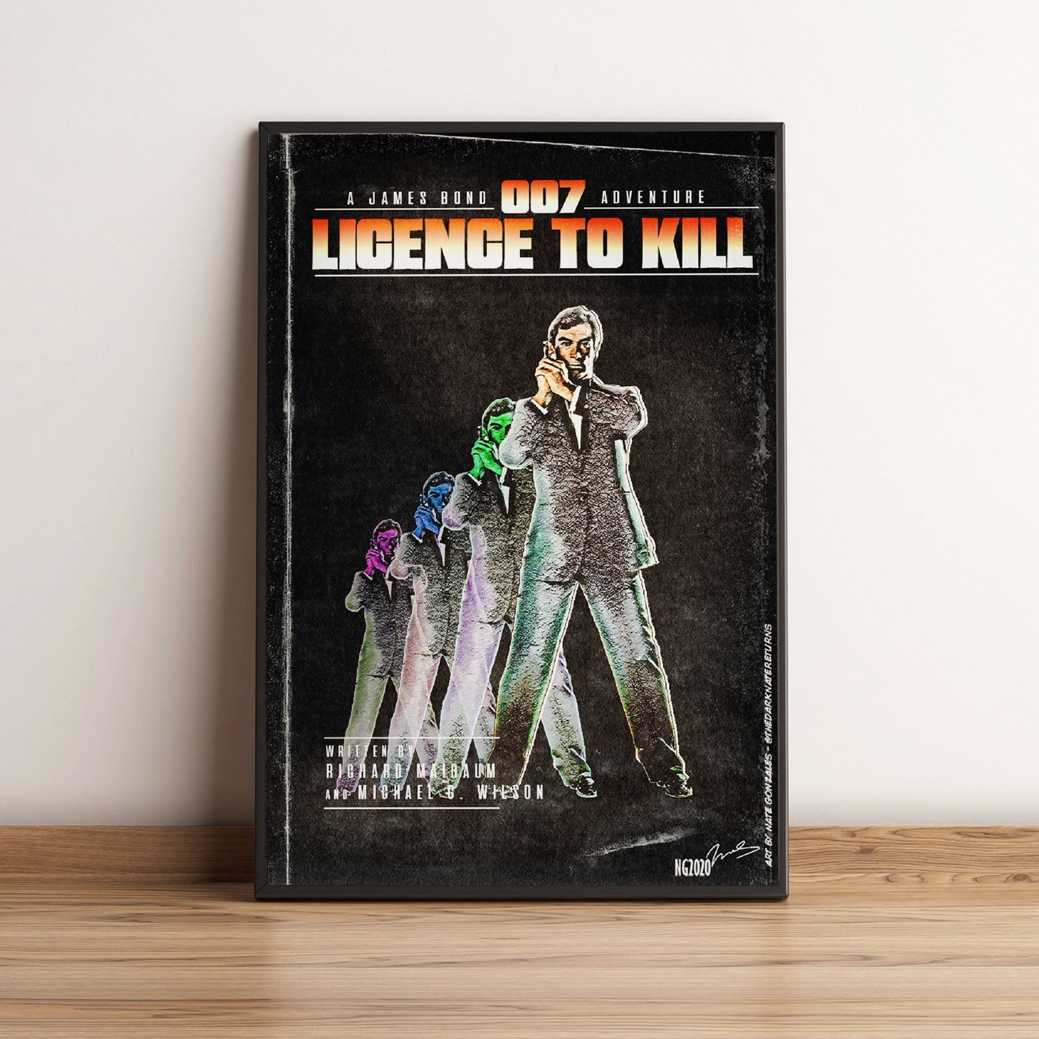 Flex Designs Poster Licence to Kill Minimalist 5 x 7" Home Goods - Movie 1989 Movie Poster