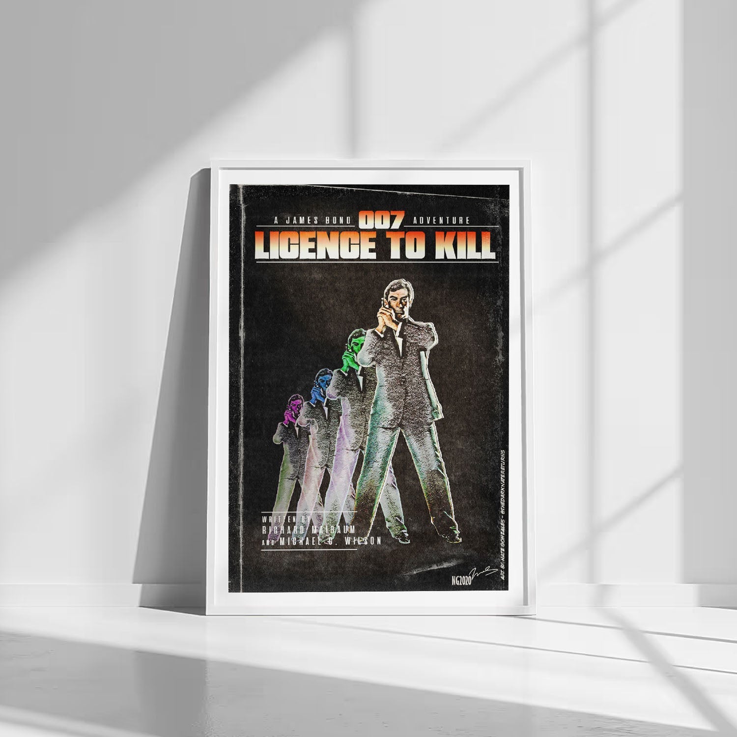 Flex Designs Poster Licence to Kill Minimalist 8 x 10" Home Goods - Movie 1989 Movie Poster