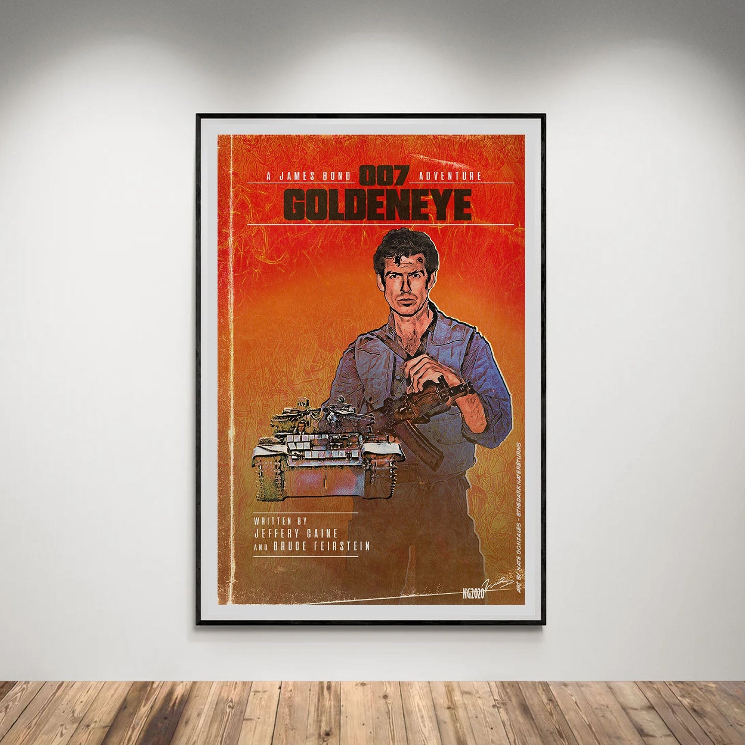 Flex Designs Poster GoldenEye Minimalist 5 x 7" Home Goods - Movie 1995 Movie Poster