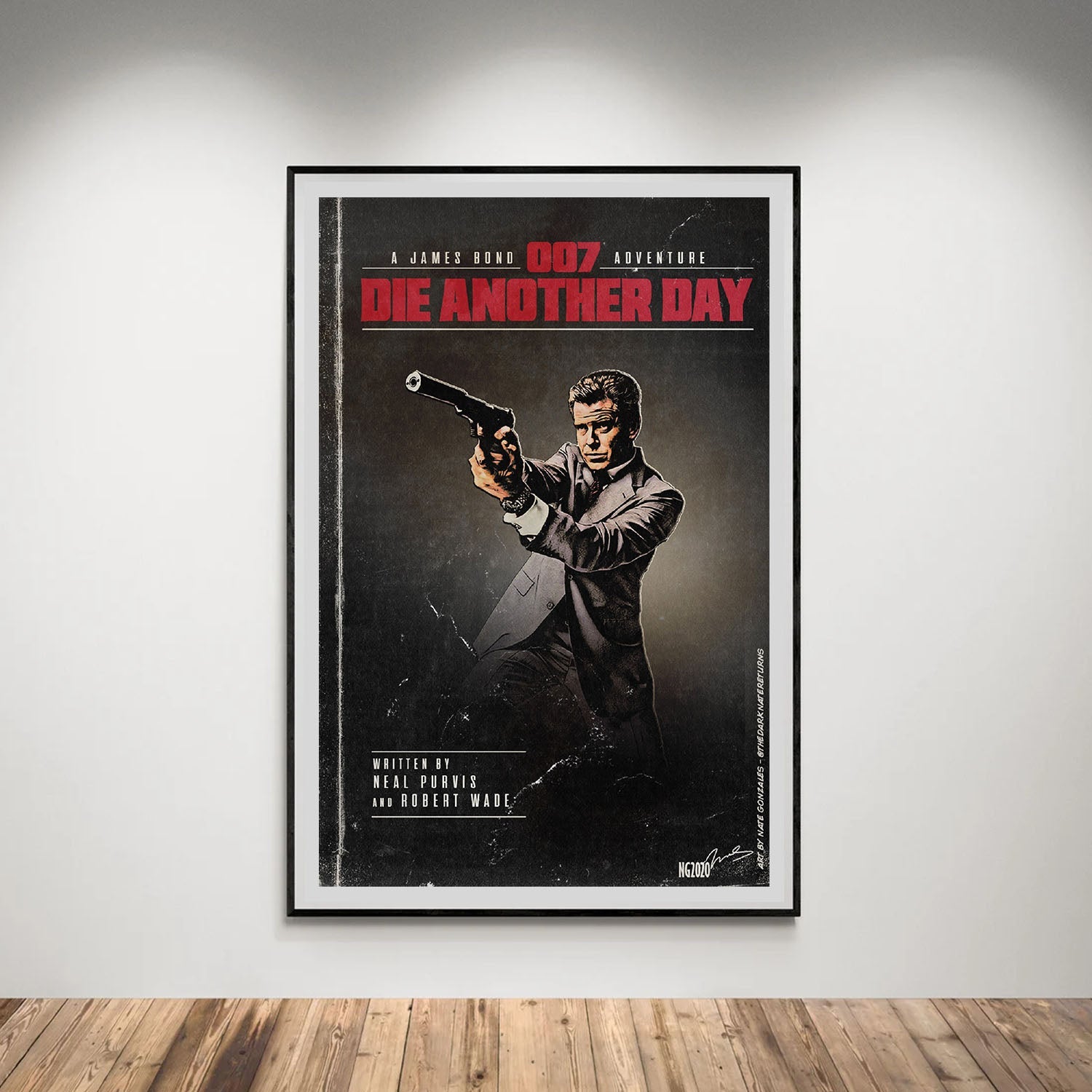 Flex Designs Poster Die Another Day Minimalist 5 x 7" Home Goods - Movie 2002 Movie Poster