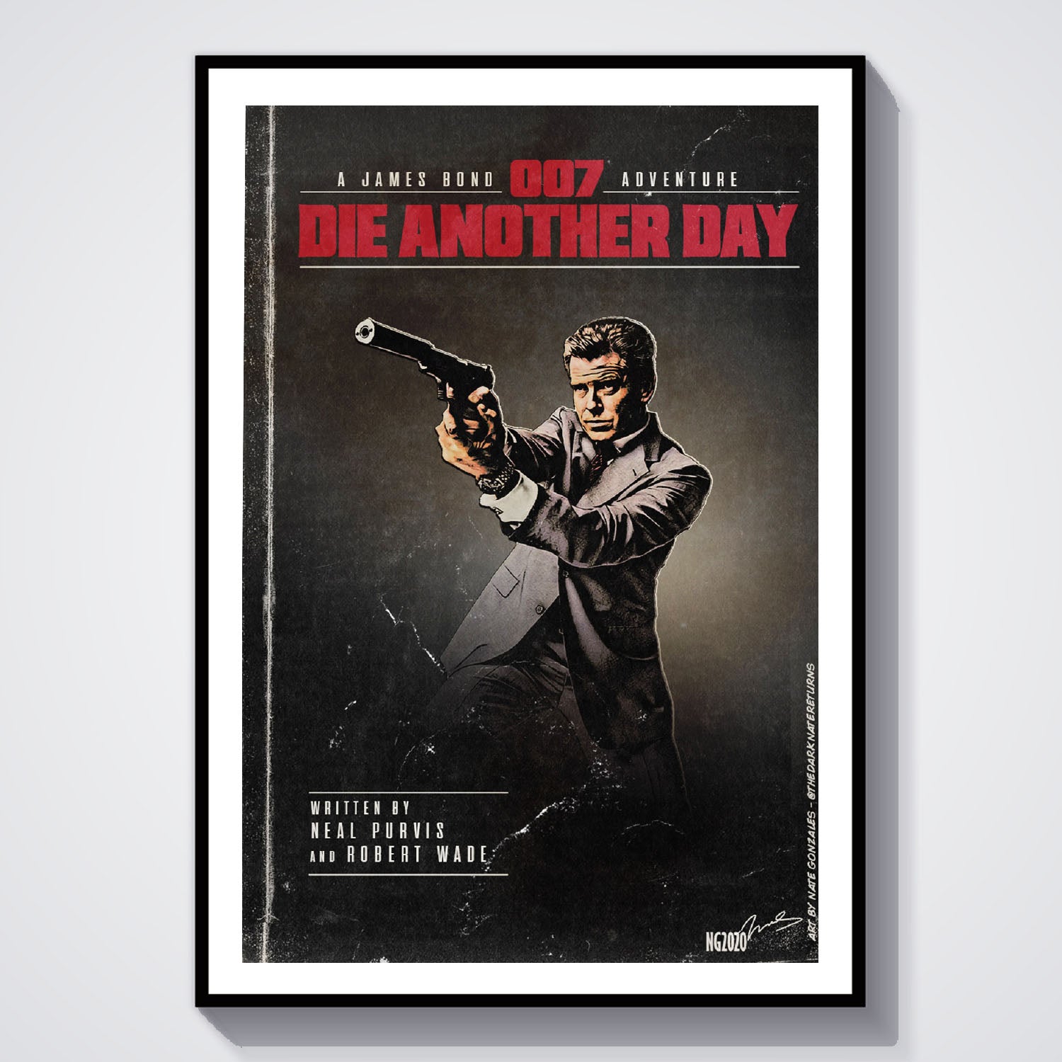 Flex Designs Poster Die Another Day Minimalist 8 x 10" Home Goods - Movie 2002 Movie Poster