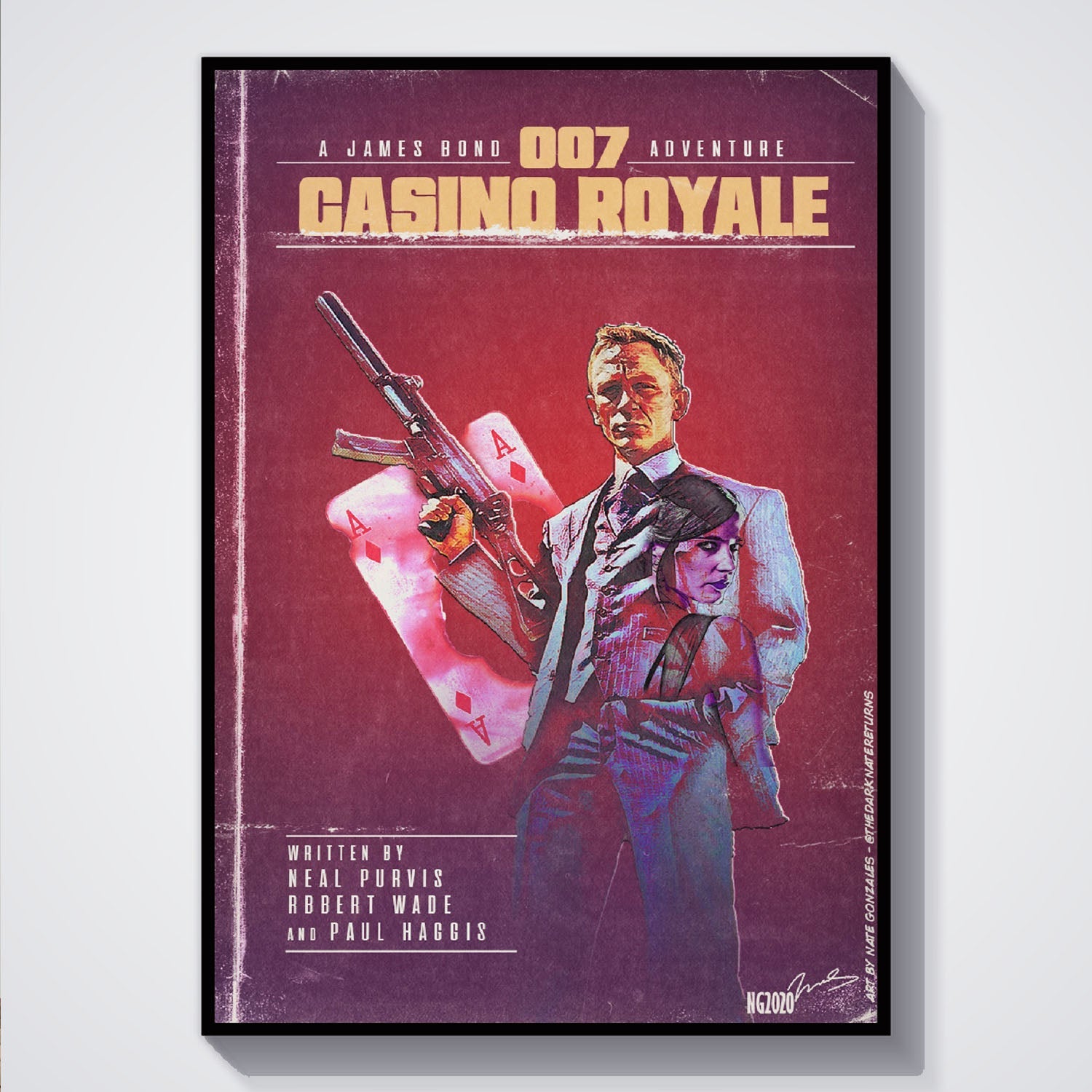 Flex Designs Poster Casino Royale Minimalist 5 x 7" Home Goods - Movie 2006 Movie Poster