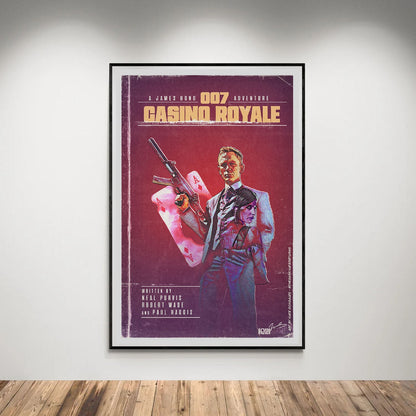 Flex Designs Poster Casino Royale Minimalist 5 x 7" Home Goods - Movie 2006 Movie Poster