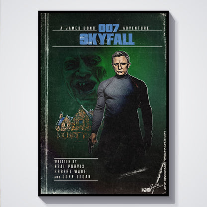 Flex Designs Poster Skyfall Minimalist 5 x 7" Home Goods - Movie 2012 Movie Poster