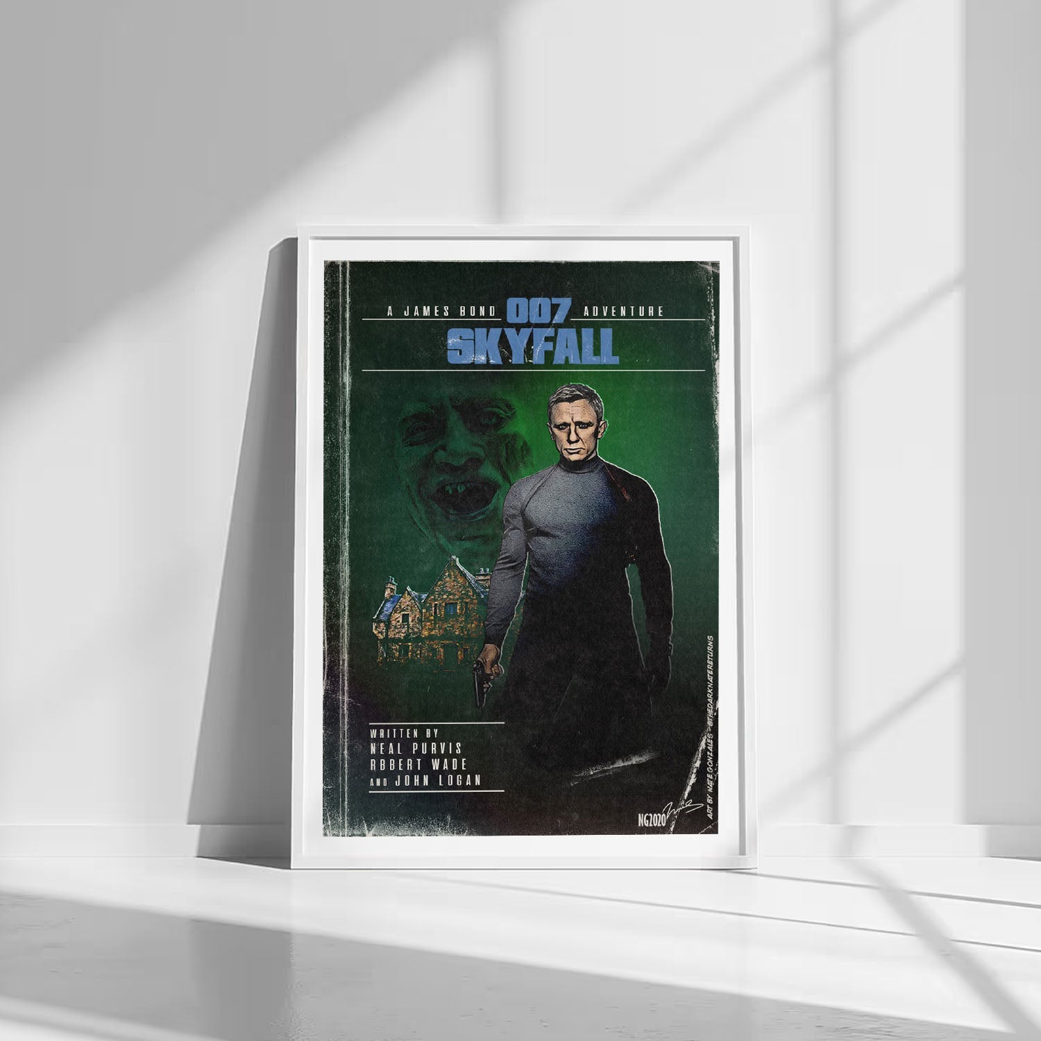 Flex Designs Poster Skyfall Minimalist 8 x 10" Home Goods - Movie 2012 Movie Poster