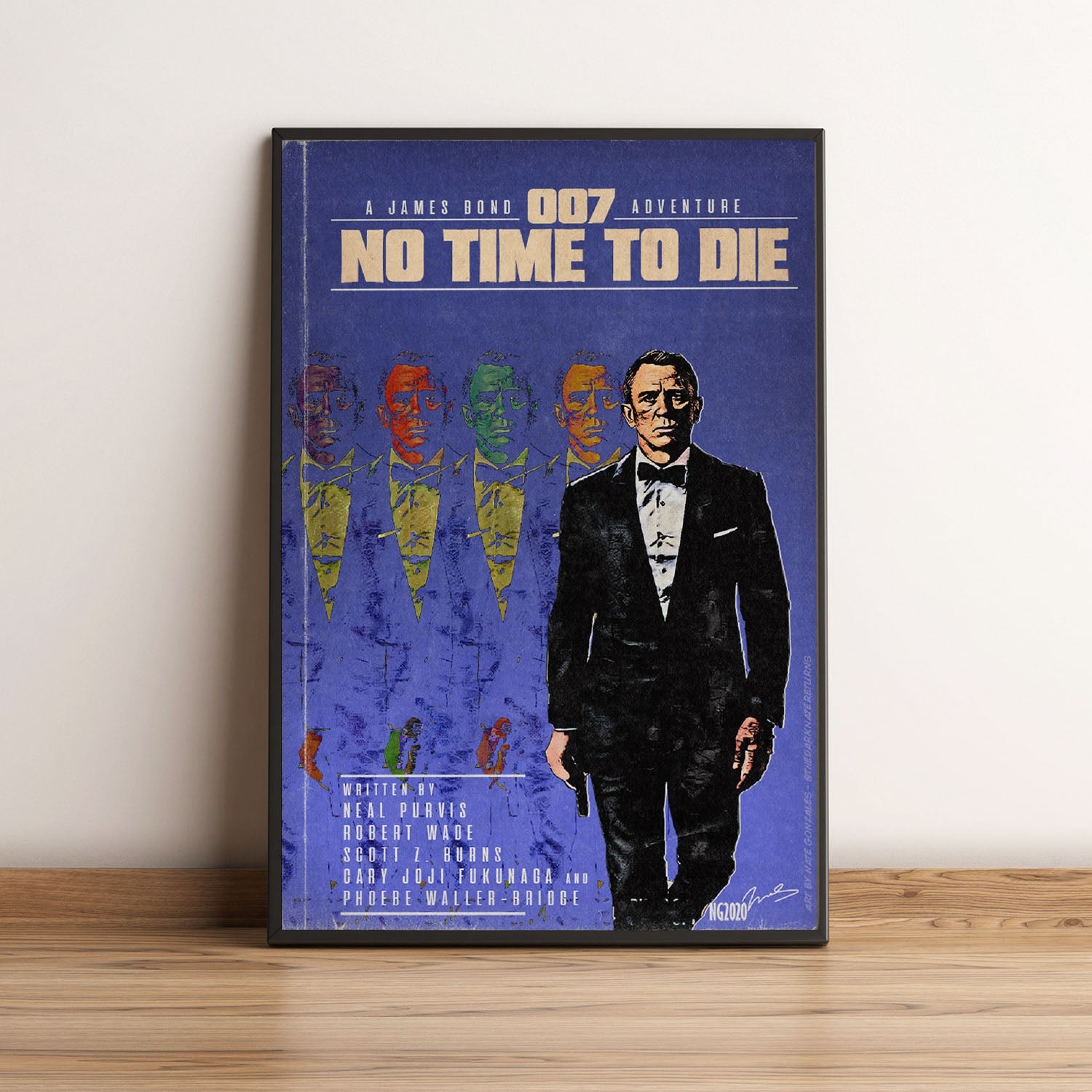 Flex Designs Poster No Time to Die Minimalist 5 x 7" Home Goods - Movie 2021 Movie Poster
