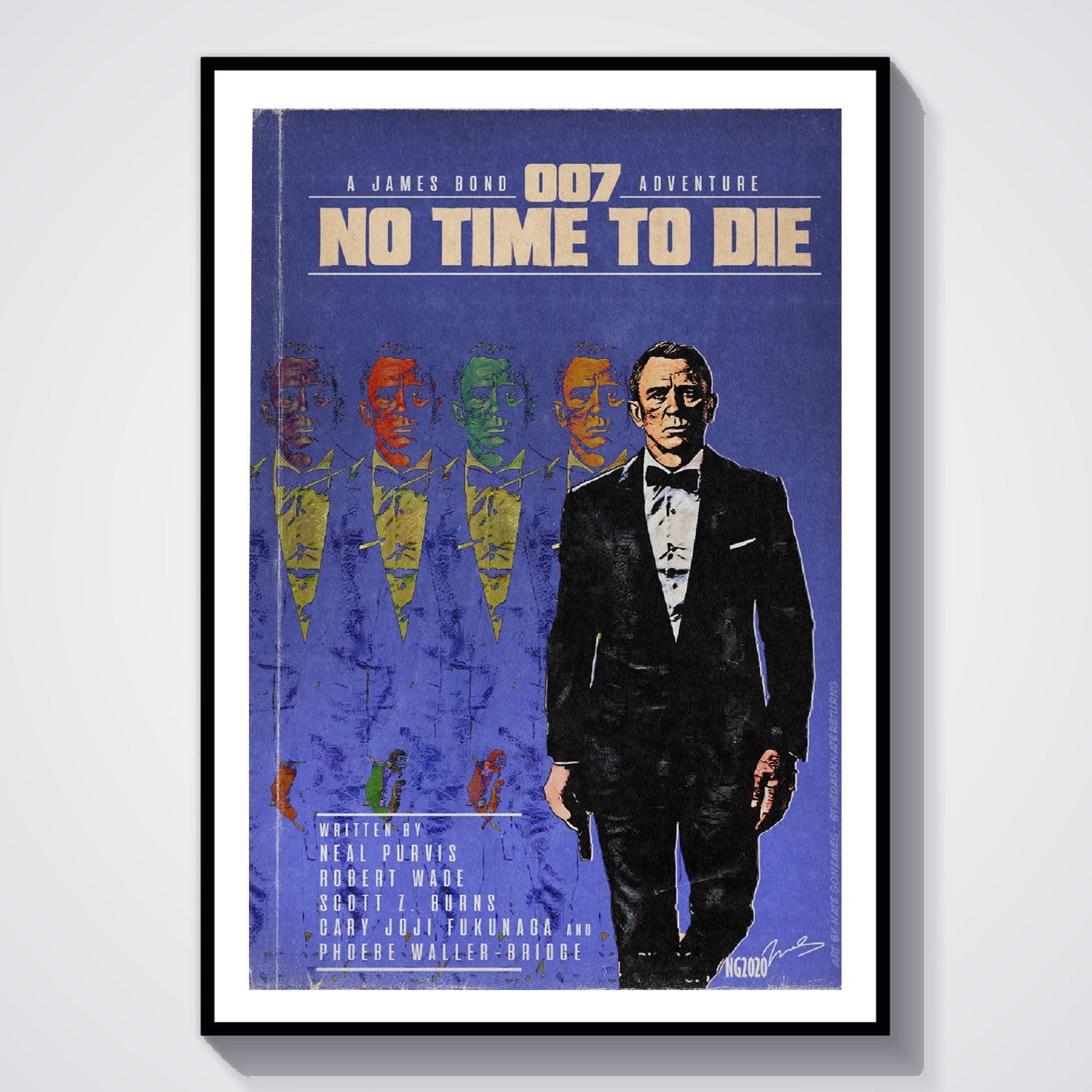 Flex Designs Poster No Time to Die Minimalist 8 x 10" Home Goods - Movie 2021 Movie Poster