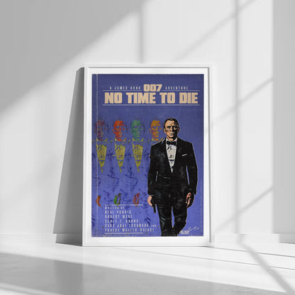 Flex Designs Poster No Time to Die Minimalist 8 x 10" Home Goods - Movie 2021 Movie Poster