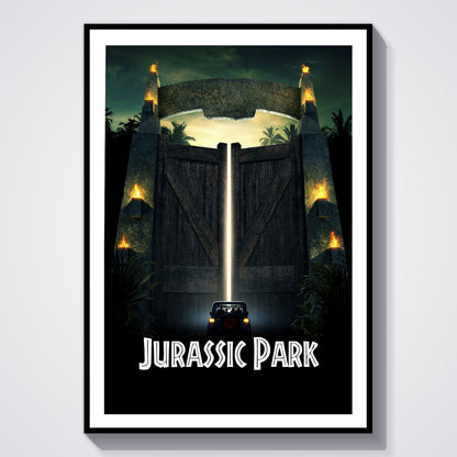 Flex Designs Poster Jurassic Park Cinematic 8 x 10" Home Goods - Movie 1993 Movie Poster