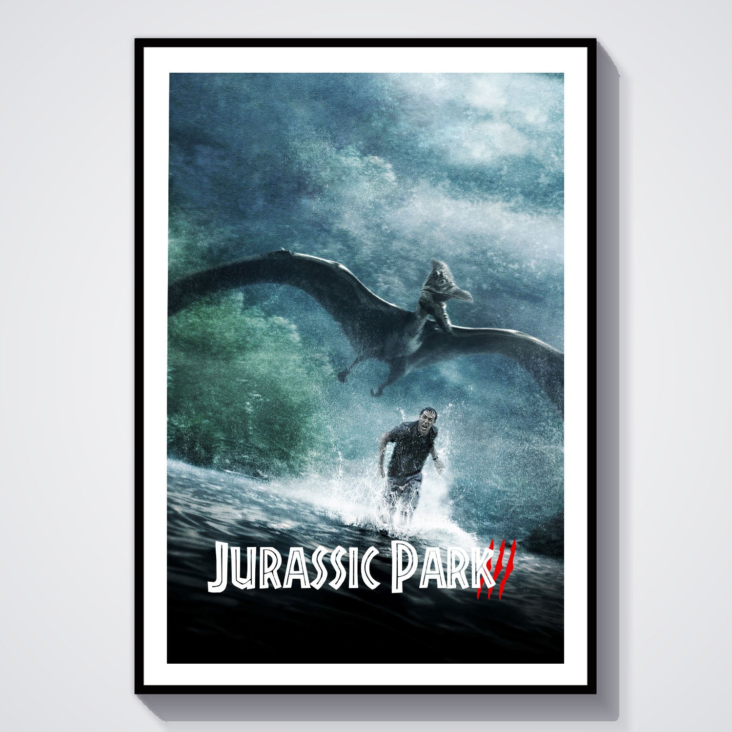 Flex Designs Poster Jurassic Park III Classic 8 x 10" Home Goods - Movie 2001 Movie Poster