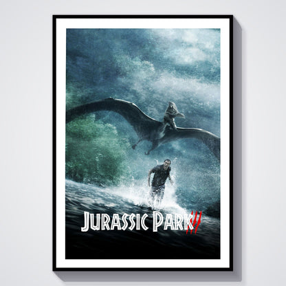 Flex Designs Poster Jurassic Park III Classic 8 x 10" Home Goods - Movie 2001 Movie Poster
