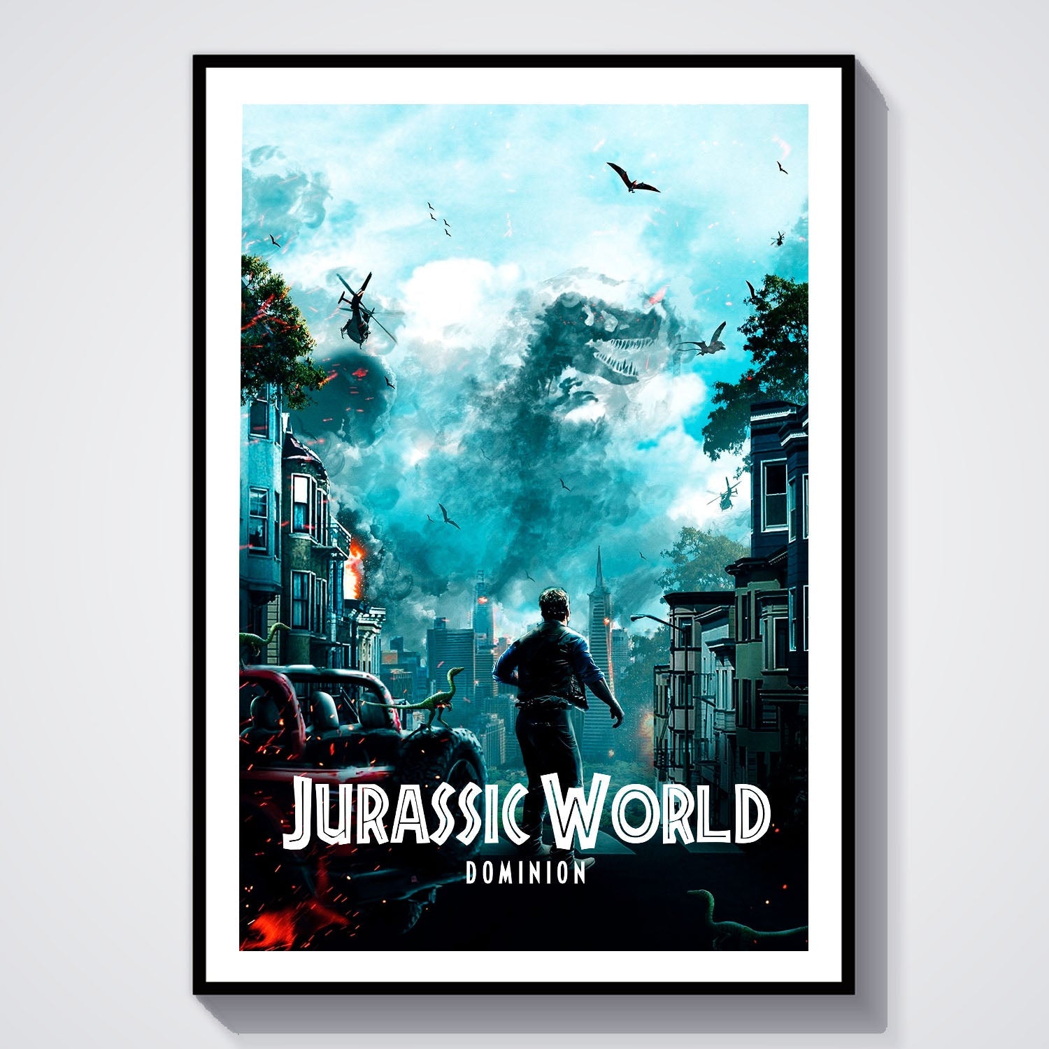 Flex Designs Poster Jurassic World Dominion Classic 8 x 10" Home Goods - Movie 2022 Movie Poster