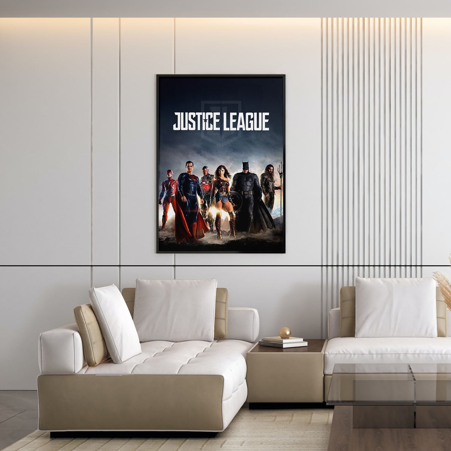 Flex Designs Poster Justice League Key Art 5 x 7" Home Goods - Movie 2017 Movie Poster