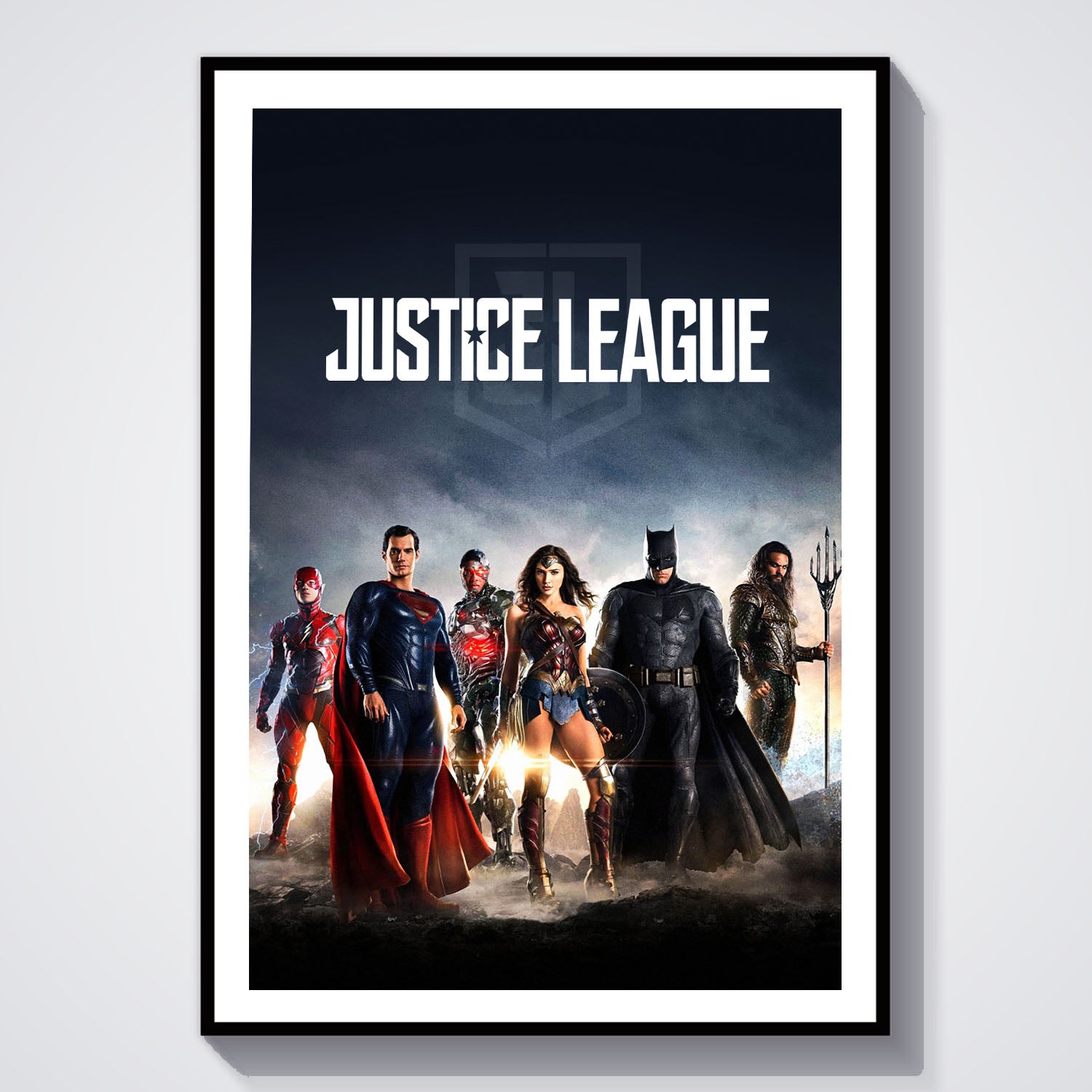Flex Designs Poster Justice League Key Art 8 x 10" Home Goods - Movie 2017 Movie Poster