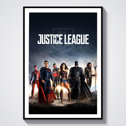 Flex Designs Poster Justice League Key Art 8 x 10" Home Goods - Movie 2017 Movie Poster
