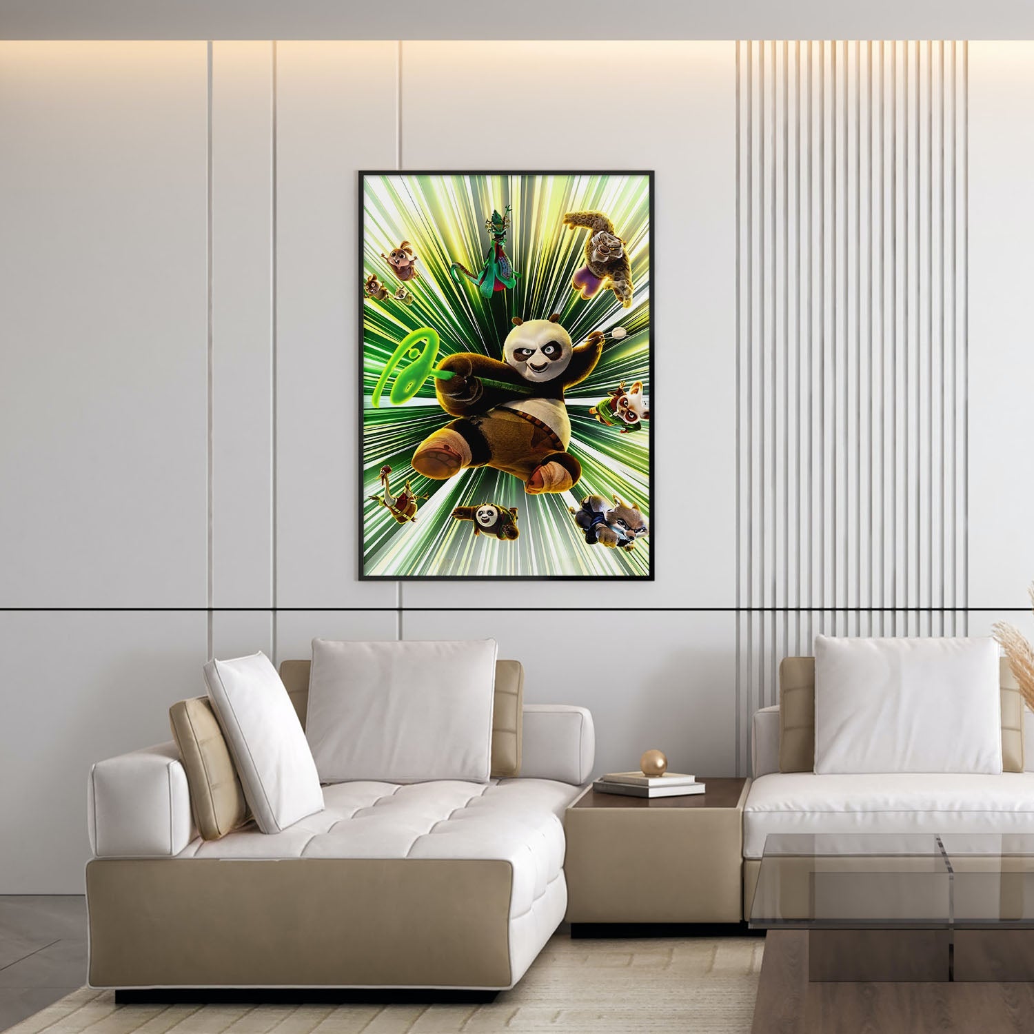 Flex Designs Poster Kung Fu Panda 4 Textless 5 x 7" Home Goods - Movie 2024 Movie Poster