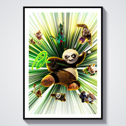 Flex Designs Poster Kung Fu Panda 4 Textless 8 x 10" Home Goods - Movie 2024 Movie Poster