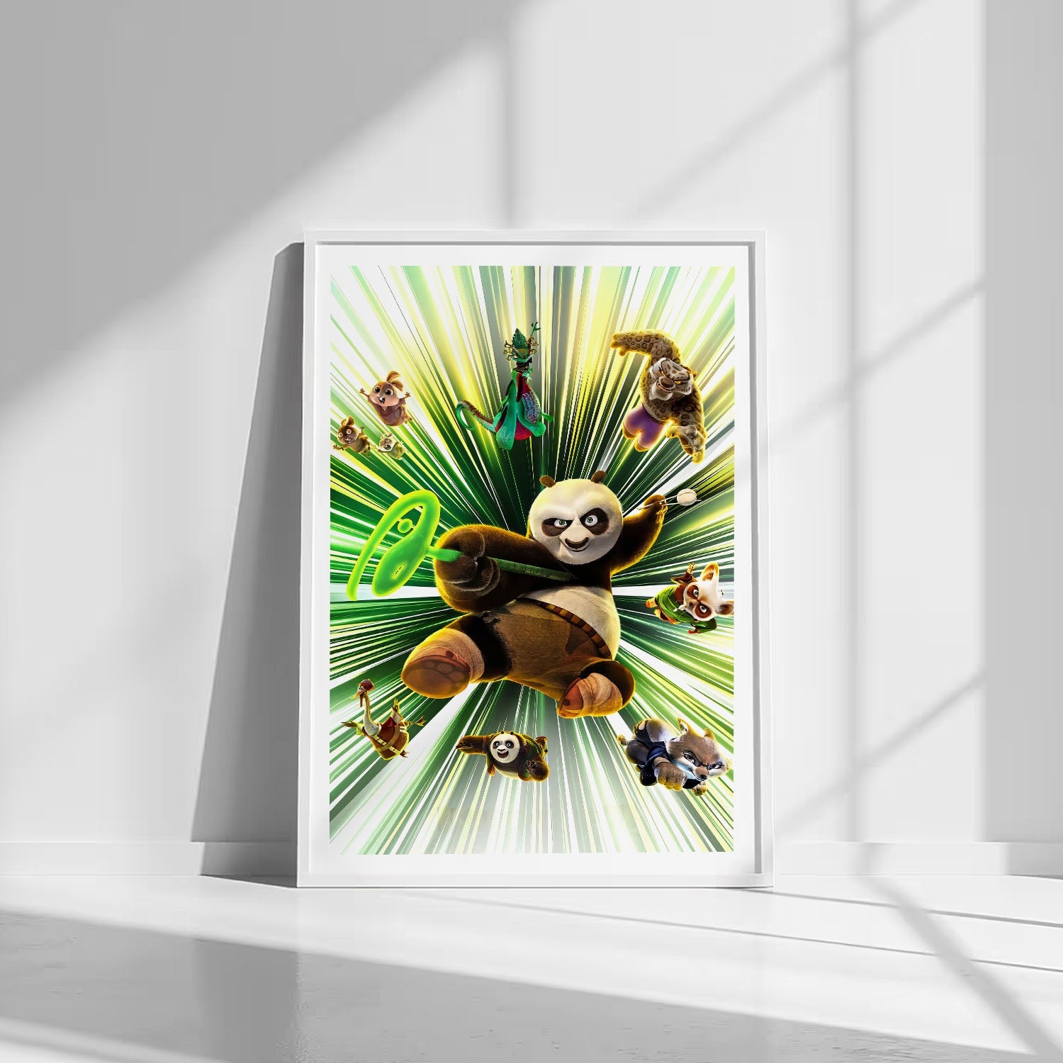 Flex Designs Poster Kung Fu Panda 4 Textless 8 x 10" Home Goods - Movie 2024 Movie Poster
