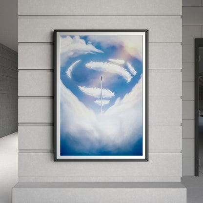 Flex Designs Poster Man of Steel Symbol 8 x 10" Home Goods - Movie 2013 Movie Poster