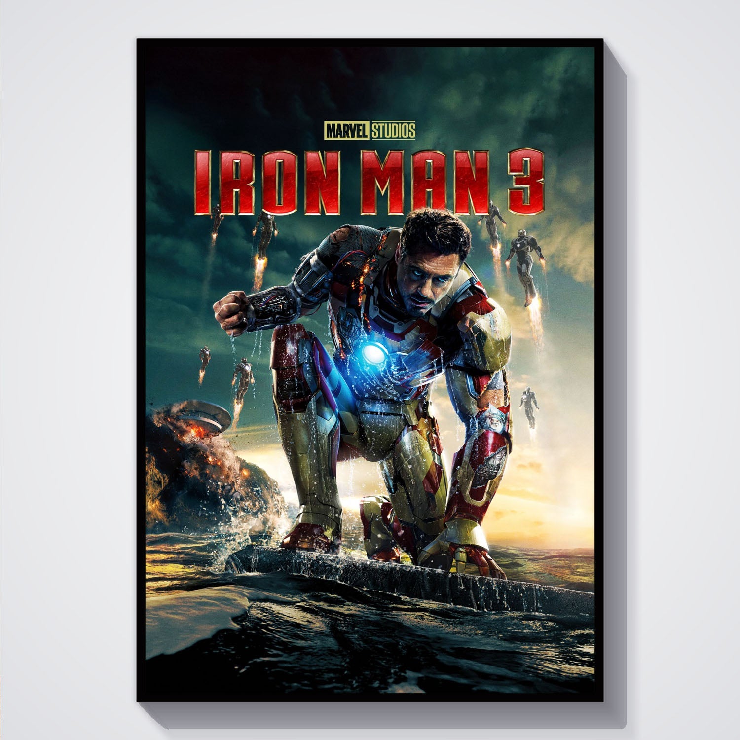 Flex Designs Poster Iron Man 3 5 x 7" Home Goods - Movie 2013 Movie Poster