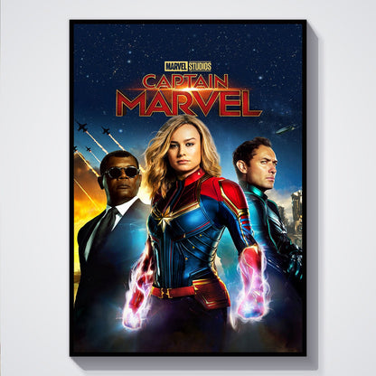 Flex Designs Poster Captain Marvel 5 x 7" Home Goods - Movie 2019 Movie Poster
