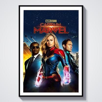 Flex Designs Poster Captain Marvel 8 x 10" Home Goods - Movie 2019 Movie Poster