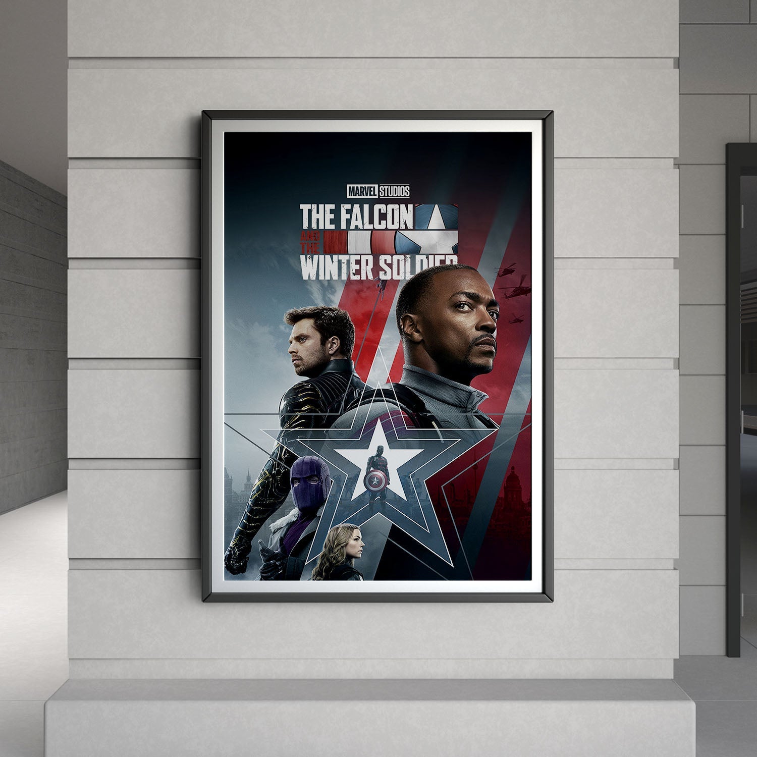 Flex Designs Poster The Falcon and the Winter Soldier 8 x 10" Home Goods - Movie 2021 Movie Poster