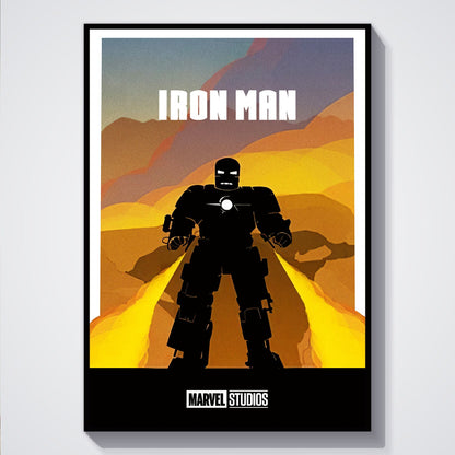 Flex Designs Poster Iron Man Minimalist 5 x 7" Home Goods - Movie 2008 Movie Poster