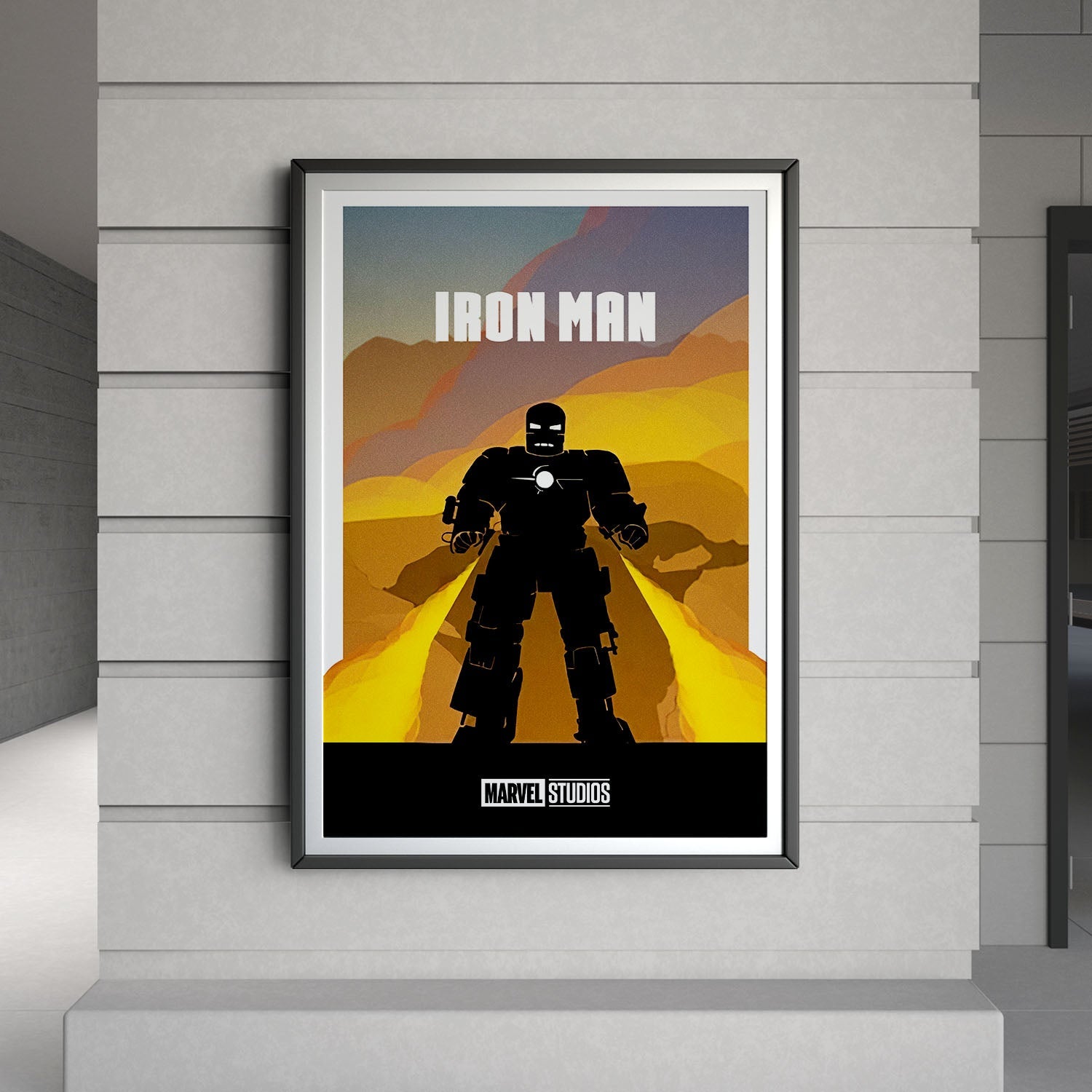 Flex Designs Poster Iron Man Minimalist 8 x 10" Home Goods - Movie 2008 Movie Poster