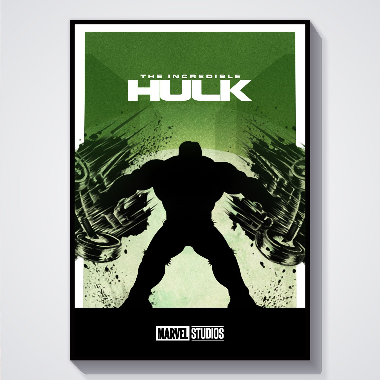 Flex Designs Poster The Incredible Hulk Minimalist 5 x 7" Home Goods - Movie 2008 Movie Poster