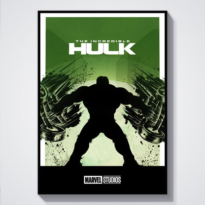 Flex Designs Poster The Incredible Hulk Minimalist 5 x 7" Home Goods - Movie 2008 Movie Poster