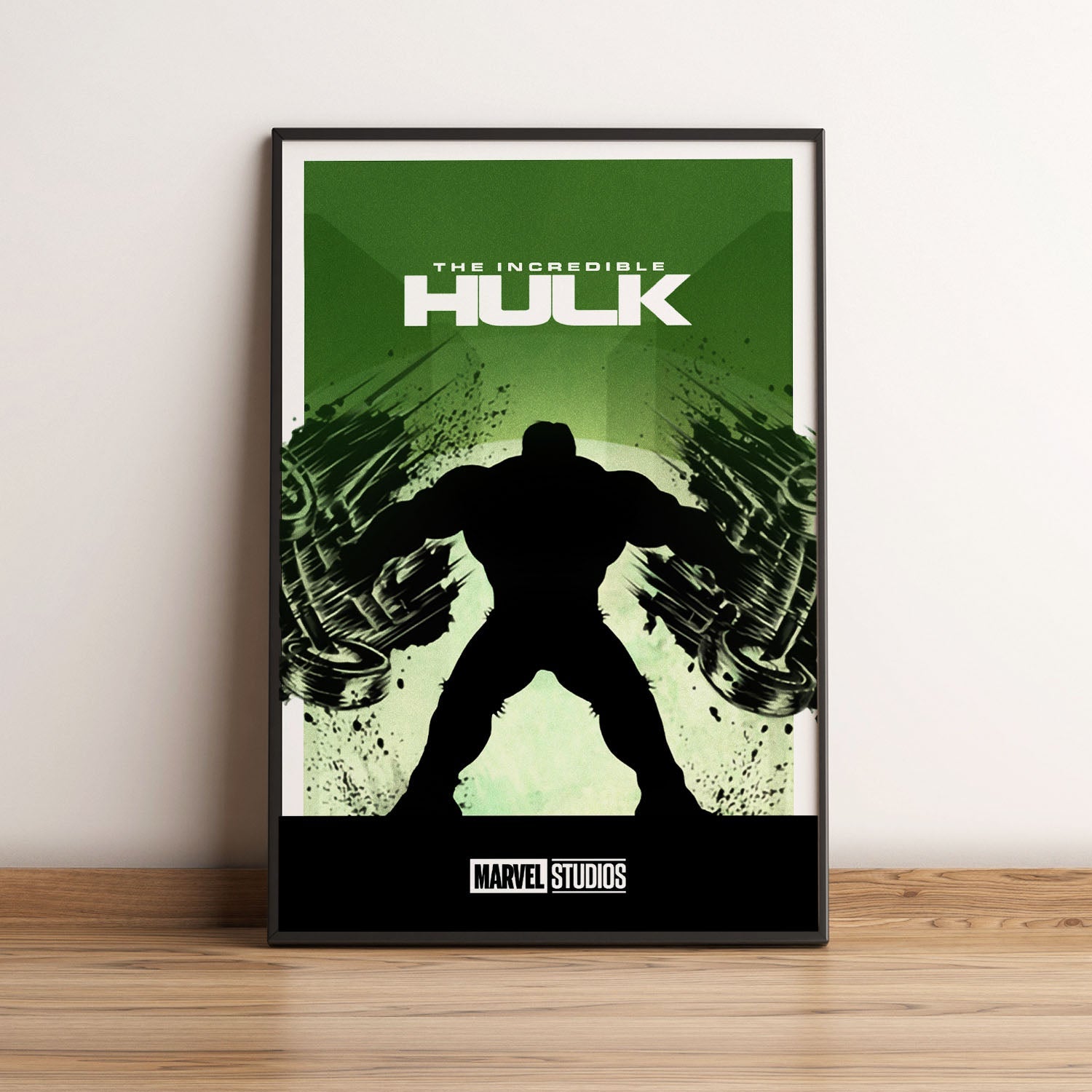 Flex Designs Poster The Incredible Hulk Minimalist 5 x 7" Home Goods - Movie 2008 Movie Poster