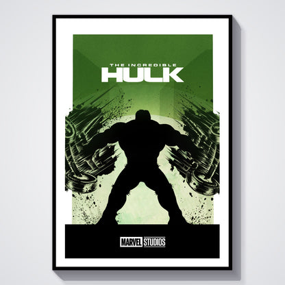 Flex Designs Poster The Incredible Hulk Minimalist 8 x 10" Home Goods - Movie 2008 Movie Poster