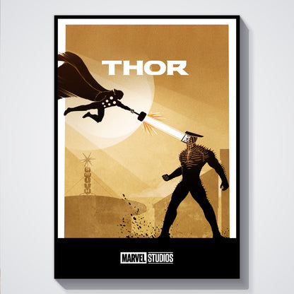 Flex Designs Poster Thor Minimalist 5 x 7" Home Goods - Movie 2011 Movie Poster