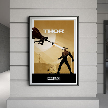 Flex Designs Poster Thor Minimalist 8 x 10" Home Goods - Movie 2011 Movie Poster