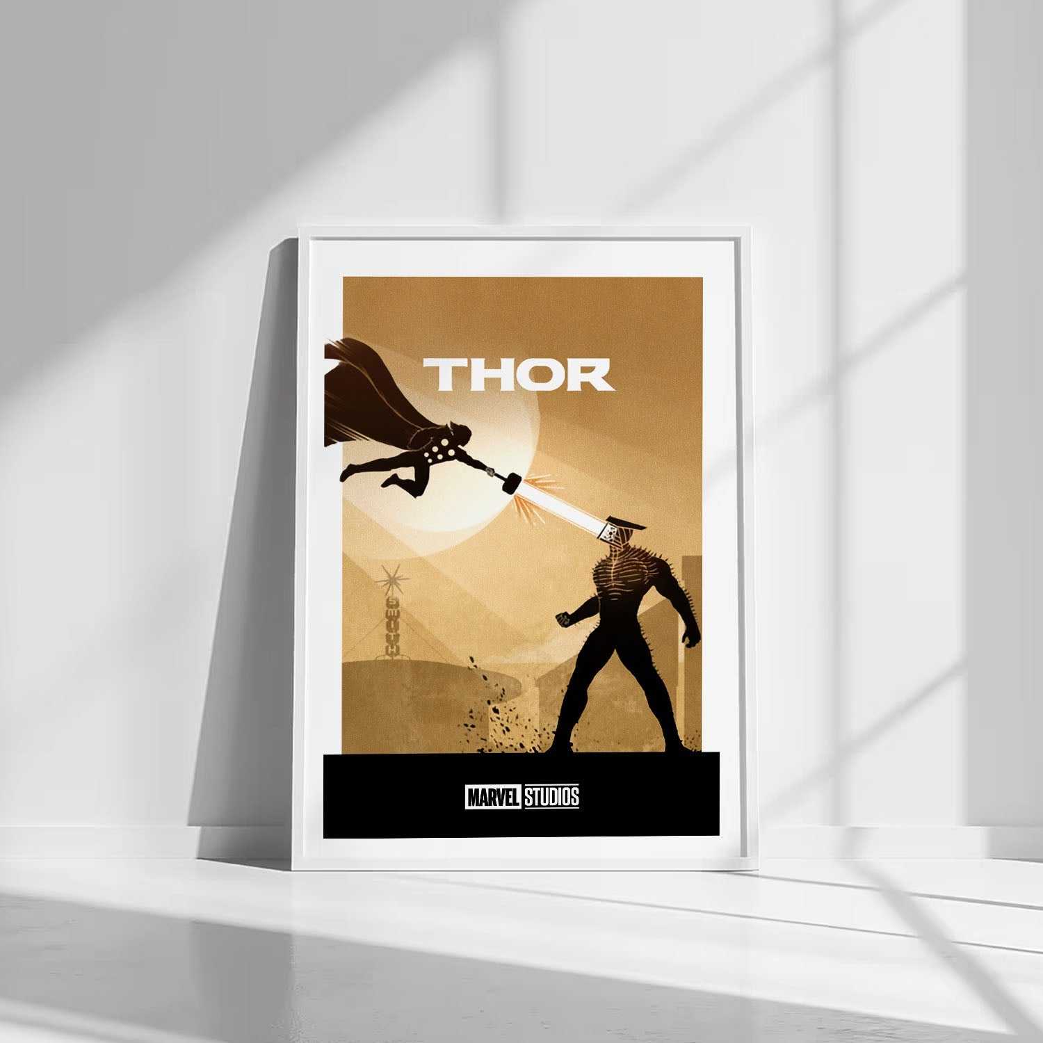 Flex Designs Poster Thor Minimalist 8 x 10" Home Goods - Movie 2011 Movie Poster