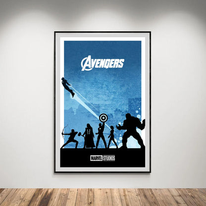 Flex Designs Poster The Avengers Minimalist 5 x 7" Home Goods - Movie 2012 Movie Poster